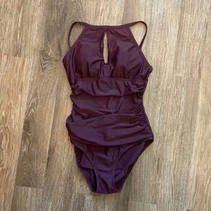 Purple one piece swim